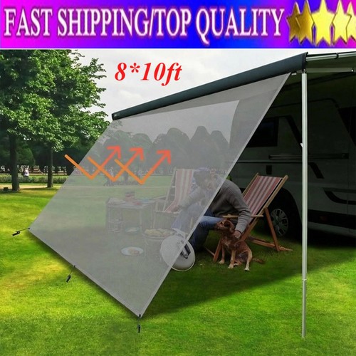Awning sun shade screen - rv,